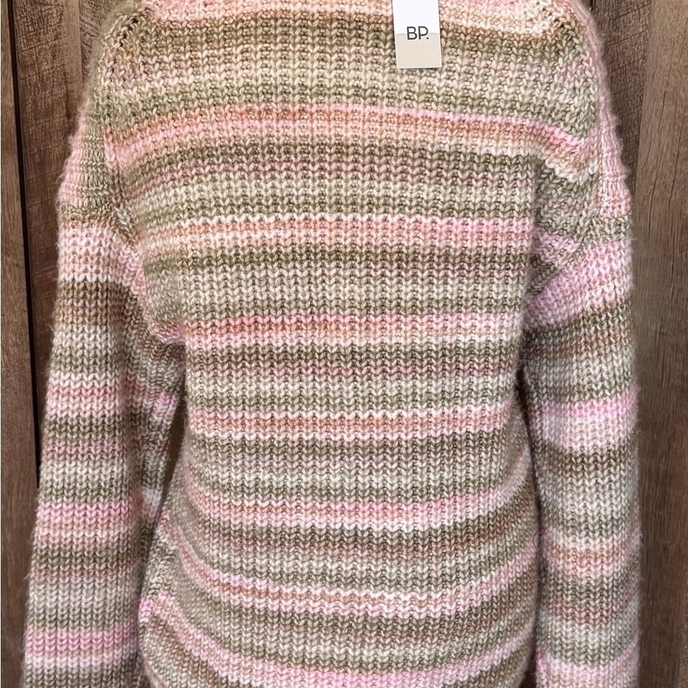 BP Multicolor Striped Crew Neck Sweater New With Tags - Picture 11 of 14